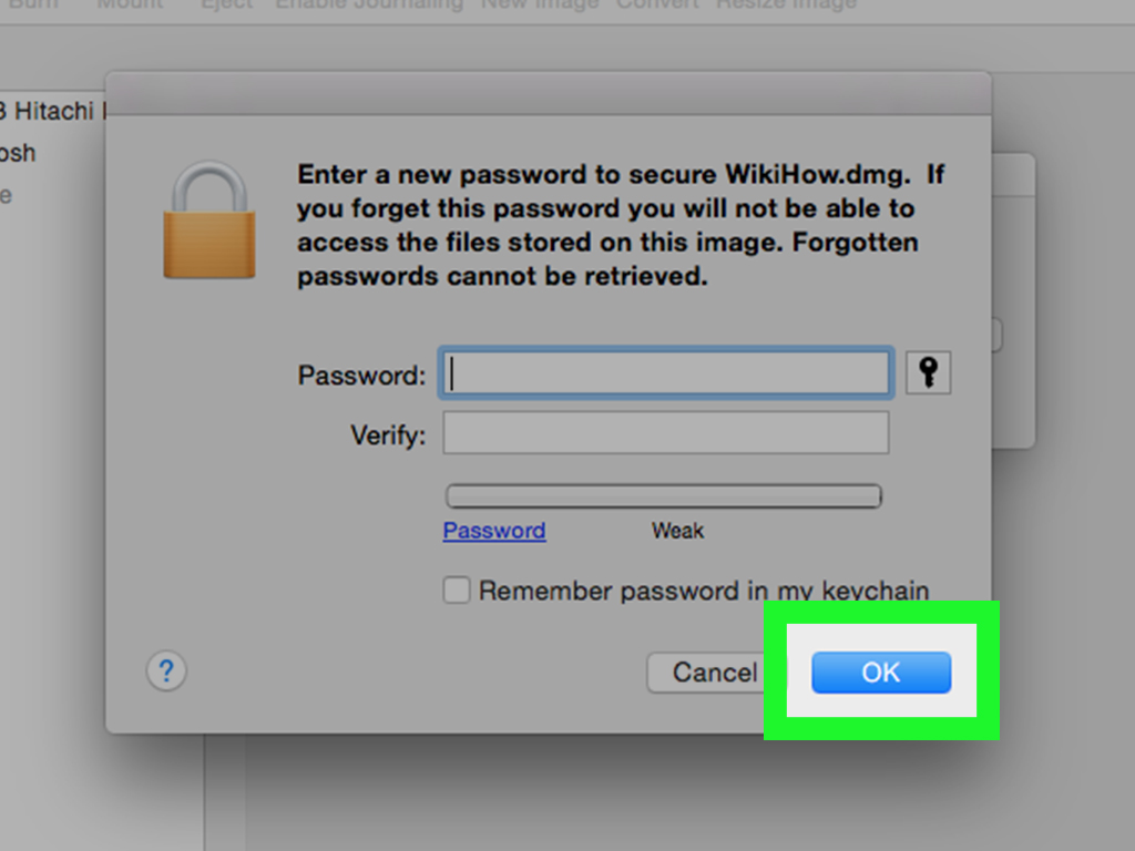 permissioned denied mac password protected dmg